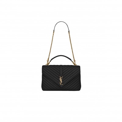 YSL COLLEGE LARGE IN QUILTED LEATHER 600278BRM071000 (32*20*8.5cm)